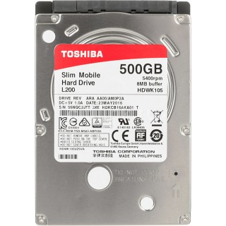 2.5 HDD 500GB Toshiba L200 HDWK105UZSVA